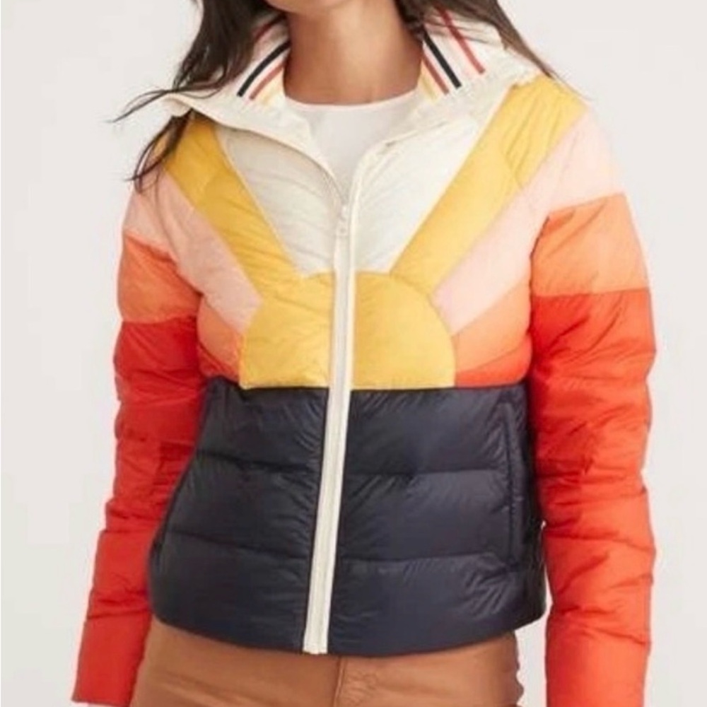 Marine Layer Multicolor Women's Puffer Jacket